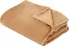 A folded sandbeige blanket is shown against a white background. Podgląd zdjęcia produktu
