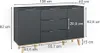 Kredenc Vicco Nautica Antracit 138 x 82 cm, Model 36741 Náhled obrázku produktu 7