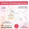 10 Einladungskarten zur Einschulung Mädchen mit Luftballons Produktbild-Vorschau 8