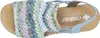 Rieker Damen Sandalette Blau/Bunt Voir les images du produit 5