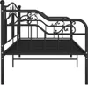 vidaXL Rozkládací pohovka Rám postele černý kov 90x200 cm Náhled obrázku produktu 4