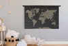 MuchoWow® Wandteppich Wandbehang Weltkarte - Tiermotiv - Produktbild-Vorschau 3