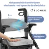Składany i lekki wózek inwalidzki ELONEO 2w1 z siedziskiem, Podgląd zdjęcia produktu 2