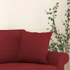 vidaXL Zierkissen 2 Stk. Weinrot 40x40 cm Stoff Produktbild-Vorschau 5
