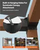 8x stĺpiková spojka rohová 142x142mm - 3-cestná konzola na Náhľad obrázku produktu 5