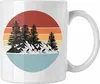 Trendation - Retro Wald Tasse Geschenk Outdoor Natur Berge Produktbild-Vorschau 1