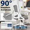 Bürostuhl Schreibtischstuhl mit klappbaren Armlehnen & Produktbild-Vorschau 6