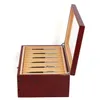 3 vrstvy pero organizátor Box Storage Box dřevo pero držák Náhled obrázku produktu 4