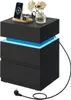 WOLTU Nachttisch mit Ladefunktion, LED-Beleuchtung 25 Produktbild-Vorschau 1