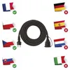 Venkovní prodlužovací kabel 10 m / 1 zásuvka / černý / guma-neopren / 230 V / 1,5 mm2 Náhled obrázku produktu