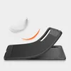 A black phone case is shown with a feather and an orange swoosh graphic, suggesting lightness and flexibility. Náhled obrázku produktu