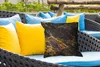 MuchoWow® Outdoor Kissen - Marmor - Gold - Schwarz - 45x45 Produktbild-Vorschau 4