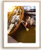 Gerahmtes Poster - Rahmen in heller Eiche - Auto Retro Produktbild-Vorschau 1