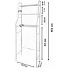 Waschmaschinenregal Toilettenregal 68x26x158 cm Produktbild-Vorschau 2