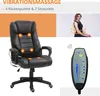 Vinsetto Bürostuhl mit Massagefunktion, höhenverstellbar, 6 Produktbild-Vorschau 6