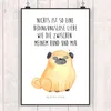 Mr. & Mrs. Panda Bild Mops DIN A3 - Weiß - Geschenk, Produktbild-Vorschau 2