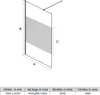 SONNI Walk in Duschwand Duschabtrennung 100x200cm mit 8mm Produktbild-Vorschau 7