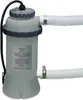 A gray electric pool heater with white hoses attached. Anteprima dell’immagine prodotto