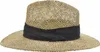 Seeberger luftdurchlässiger Fedora aus reinem Seegras in schwarz