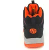 The back view of a black and orange boot. Produktbild-Vorschau