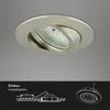 A close-up of a recessed LED light fixture, with installation diagrams below. Anteprima dell’immagine prodotto