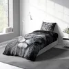 4 teilig Wende Bettwäsche 135x200 cm Löwe grau silber Produktbild-Vorschau 3