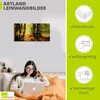 ARTland Leinwandbild Herbstlicht im Wald Größe: 60x30 cm Produktbild-Vorschau 3