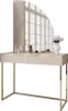 A vanity table with a mirror and decorative items. Produktbild-Vorschau