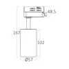 Braytron - Spot LED triphasé pour rail, blanc, orientable Voir les images du produit 5