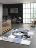 Alfombra infantil con diseño de pirata y mono, color azul, Vista previa de la imagen del producto 1