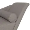 vidaXL Chaise longue con cuscino in tessuto Taupe Anteprima dell’immagine prodotto 6
