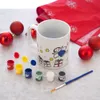 Weihnachtstasse selbst bemalen: Pinsel, 6 Farben, weißes Produktbild-Vorschau 5