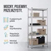 IvoQ Regał magazynowy – 180 x 90 x 40 cm – 5 regulowanych Podgląd zdjęcia produktu 2