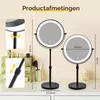 Schminktischspiegel 20 cm, 1X/10X, LED, höhenverstellbar, 3 Lichtfarben Productafbeelding-voorbeeld