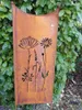 Stele Metall Edelrost Sichtschutz "Wildblume" Windschutz Produktbild-Vorschau 7
