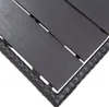 Tavolo da giardino nero 120x70x66 cm in poly rattan Anteprima dell’immagine prodotto 4