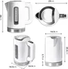 Duronic EK30 WE Wasserkocher 3000 Watt/Wasserkessel mit Produktbild-Vorschau 2