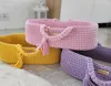 BOHO Puppenwagen handgefertigt aus rosa Baumwolle mit Produktbild-Vorschau 7