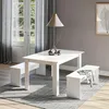 Ensemble de table à manger Vicco Sentio Blanc 137.6x92.8cm Voir les images du produit 3