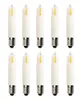 Ten LED candle bulbs arranged in two rows on a white background. Produktbild-Vorschau