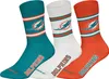 Huddle Uni Freizeitsocken Miami Dolphins Crew 3-Pack Produktbild-Vorschau 1