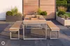 riess-ambiente Gartentisch TAMPA LOUNGE 125cm natur greige Produktbild-Vorschau 4