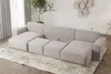 Wohnlandschaft U-Form ESTELLE mit Schlaffunktion Stoff Produktbild-Vorschau 4