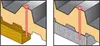 Two diagrams showing how screws are used to attach sandwich panels to wood and concrete. Anteprima dell’immagine prodotto
