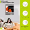 ARTland Leinwandbild Schwarz weiß trifft rot Version 4 Produktbild-Vorschau 2
