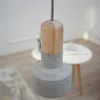 cagü: INDUSTRIE-DESIGN HÄNGELAMPE [URBANO] BUCHE & GRAU aus Produktbild-Vorschau 2