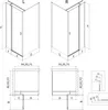 Mexen Mist T cabine de douche pivotante gauche 100 x 120 Voir les images du produit 5
