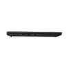 A side view of a black laptop on a white background. Produktbild-Vorschau