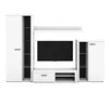 AX LIVING Spacoro Wohnwand weiß 270 cm breite, hochwertig, Produktbild-Vorschau 2