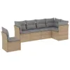 The Living Store 6-tlg. Garten-Sofagarnitur mit Kissen Produktbild-Vorschau 3